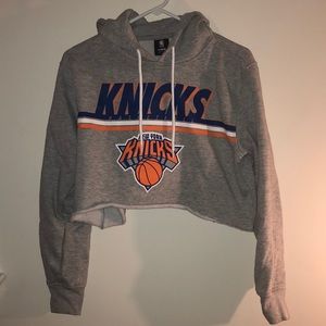 NY Knicks Cropped Hoodie